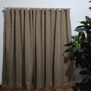 Cortina Blackout na Prega de Ilhós no Deslizante – Coleção Tecido Liso