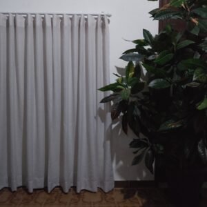 Cortina Blackout na Prega de Ilhós no Deslizante – Coleção Linho